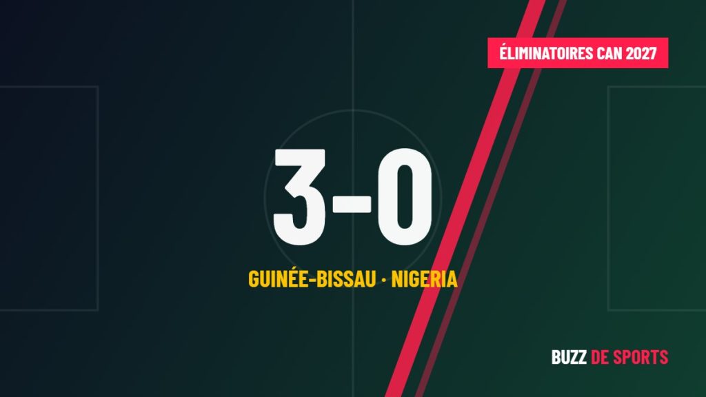 Éliminatoires CAN 2027 : le Nigeria humilié 3-0 par la Guinée-Bissau
