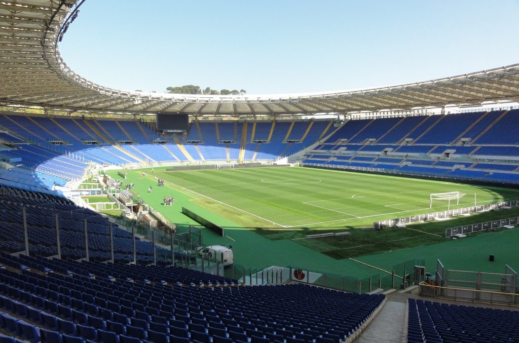 Le Stadio Olimpico de Rome, stade de la Lazio et de l’AS Roma